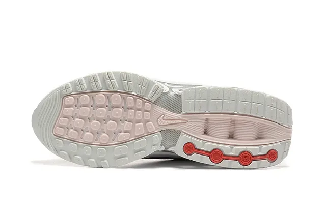 Nike Pink White Wave-Shaped Synthetic Cage Exposed Circular Air Units Lifestyle Sneakers 4