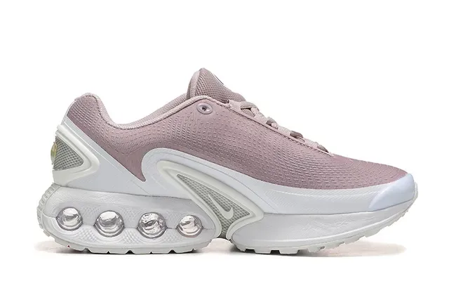 Nike Pink White Wave-Shaped Synthetic Cage Exposed Circular Air Units Lifestyle Sneakers 5
