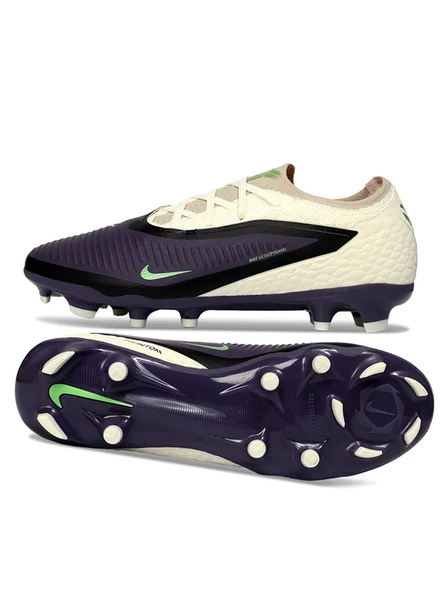 Nike Purple Beige Low-Cut Textured Synthetic Upper Firm-Ground Soccer Shoes 2
