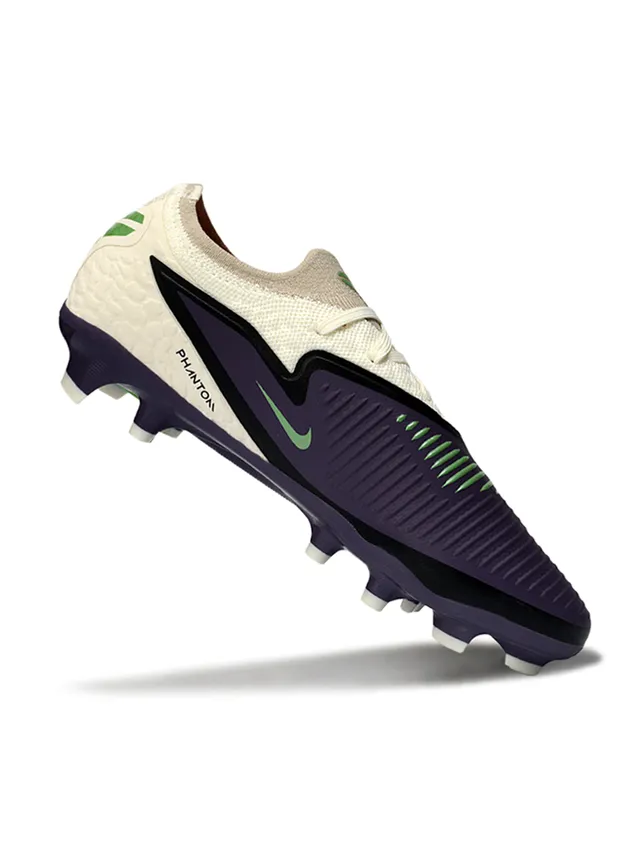 Nike Purple Beige Low-Cut Textured Synthetic Upper Firm-Ground Soccer Shoes 3
