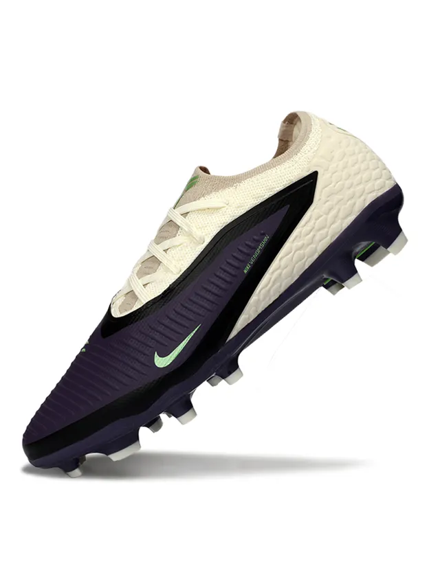 Nike Purple Beige Low-Cut Textured Synthetic Upper Firm-Ground Soccer Shoes 4