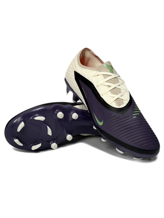 Nike Purple Beige Low-Cut Textured Synthetic Upper Firm-Ground Soccer Shoes 5
