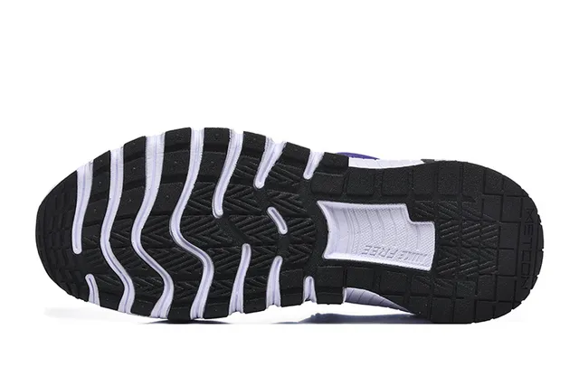 Nike Purple White Knit Upper Sculpted Ridged Midsole Sneakers 4