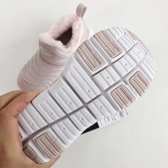 Nike Purple White Slip-On Ribbed Upper Lifestyle Sneakers 3
