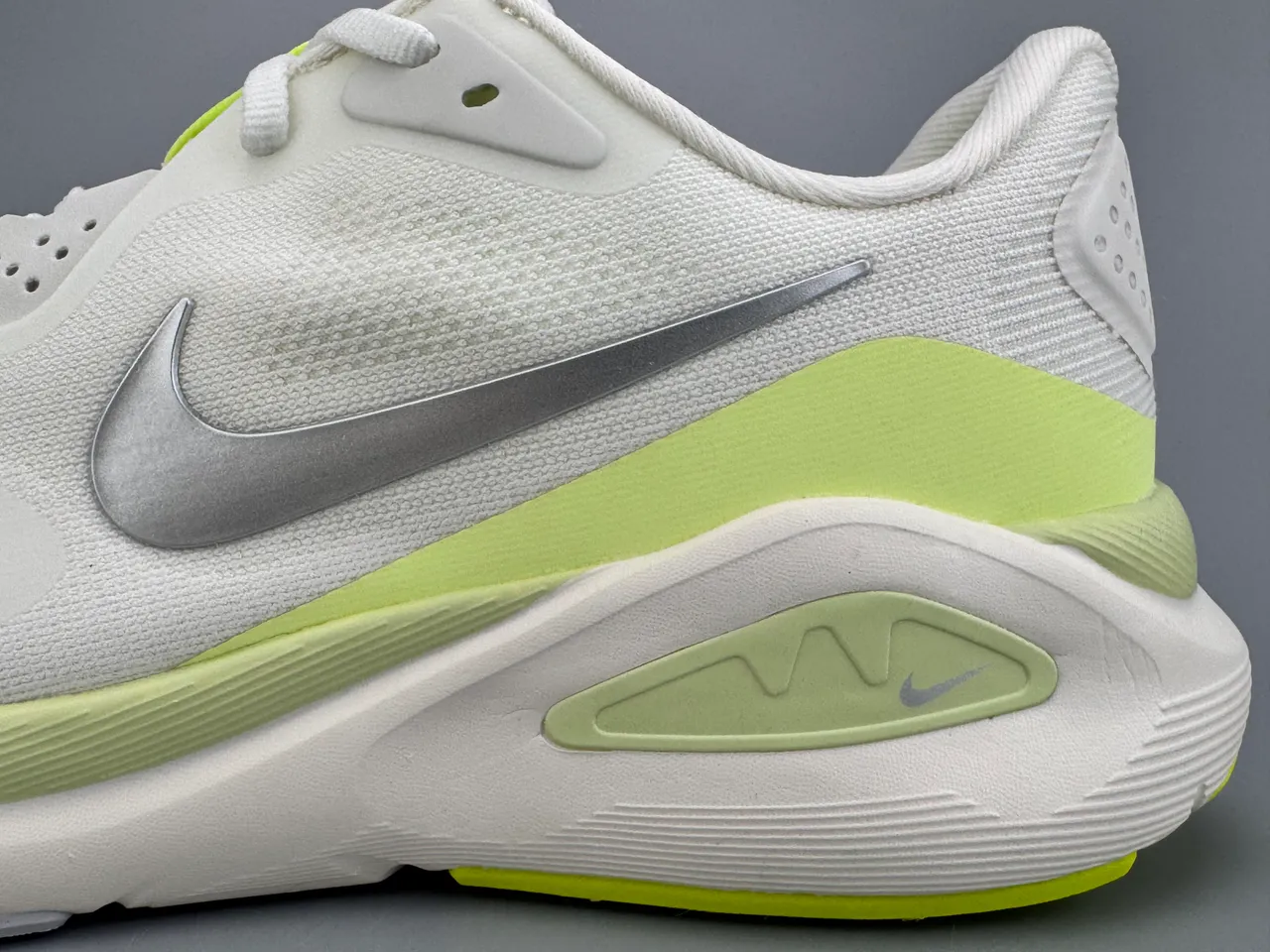 Nike ReactX White Yellow Engineered Mesh Upper Sculpted Midsole Running Shoes 5
