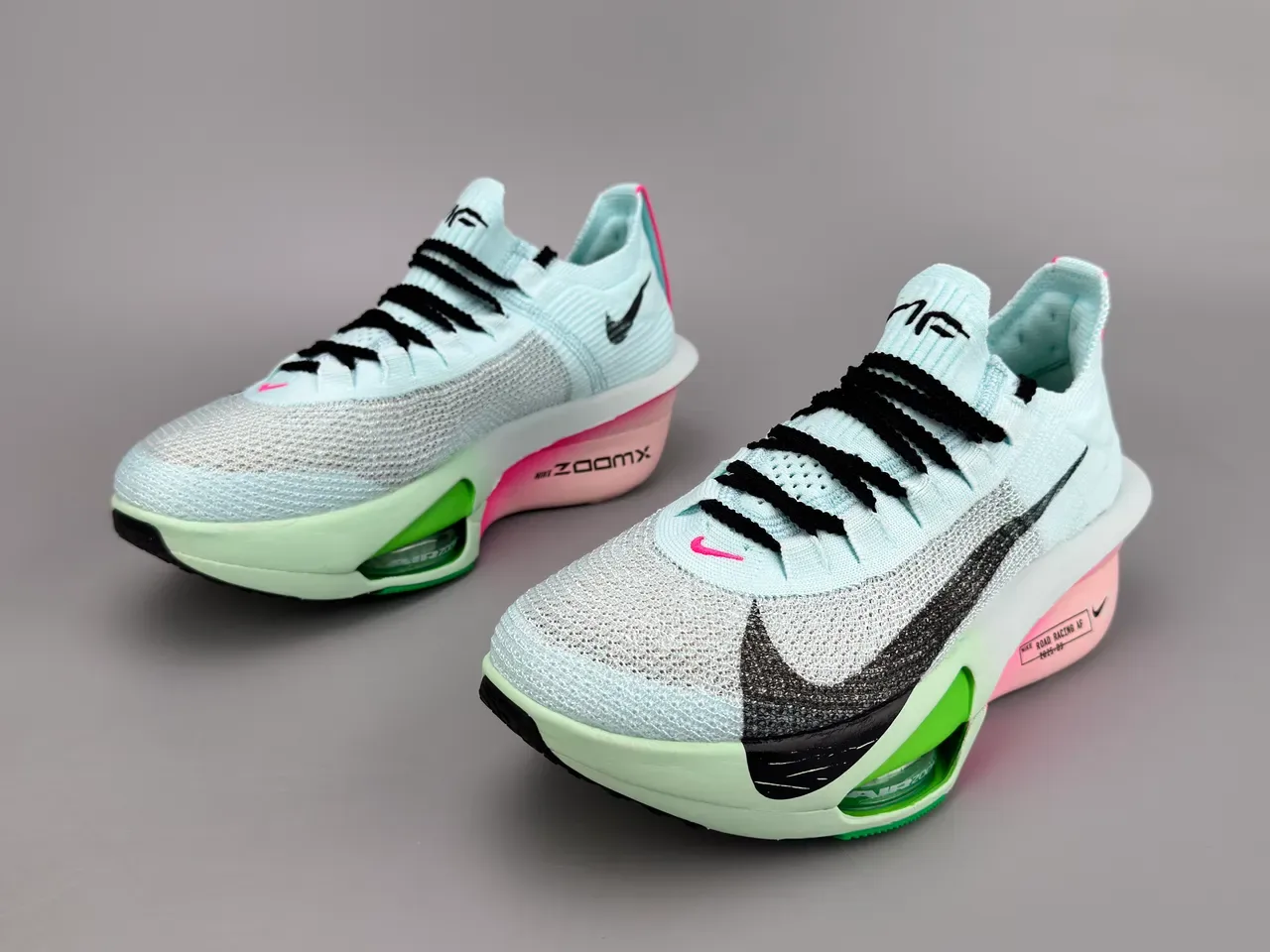 Nike Road Racing AF 2025-03 Aqua Pink Green Chaussures de course 7