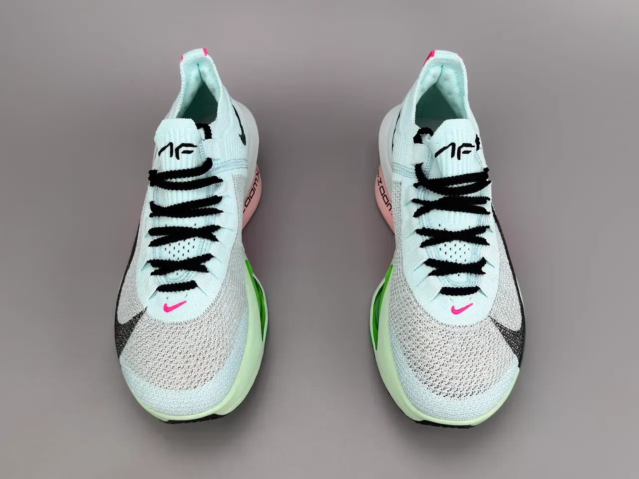 Nike Road Racing AF 2025-03 Aqua Pink Green Chaussures de course 9