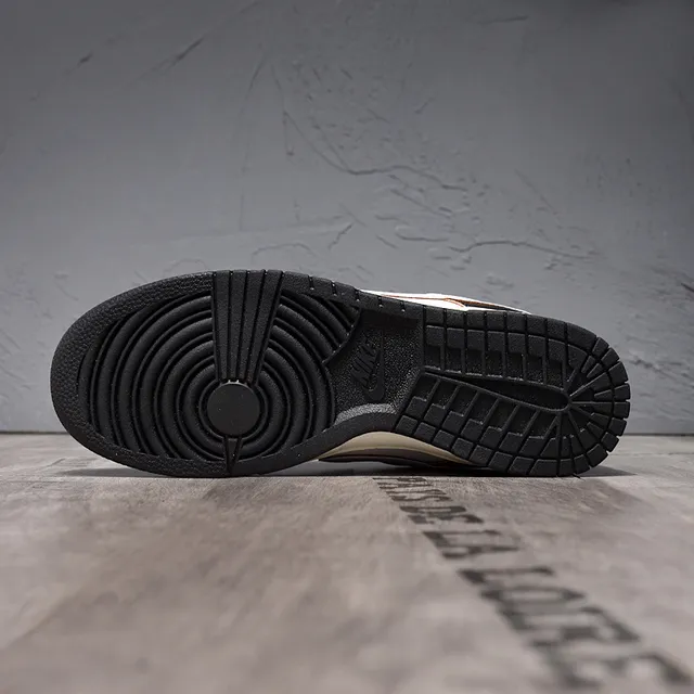 Nike SB Dunk Low Black White Cream Lifestyle Sneakers 5