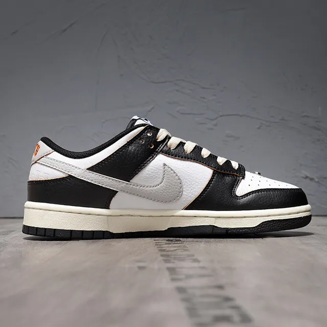 Nike SB Dunk Low Black White Cream Lifestyle Sneakers 6