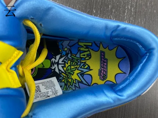 Nike SB Dunk Low Blue and Yellow Skateboard Shoes 11