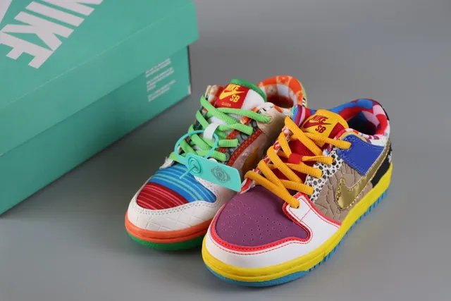 Nike SB Dunk Low Patchwork Multicolor Skateboard Shoes 2