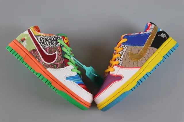Nike SB Dunk Low Patchwork Multicolor Skateboard Shoes 3