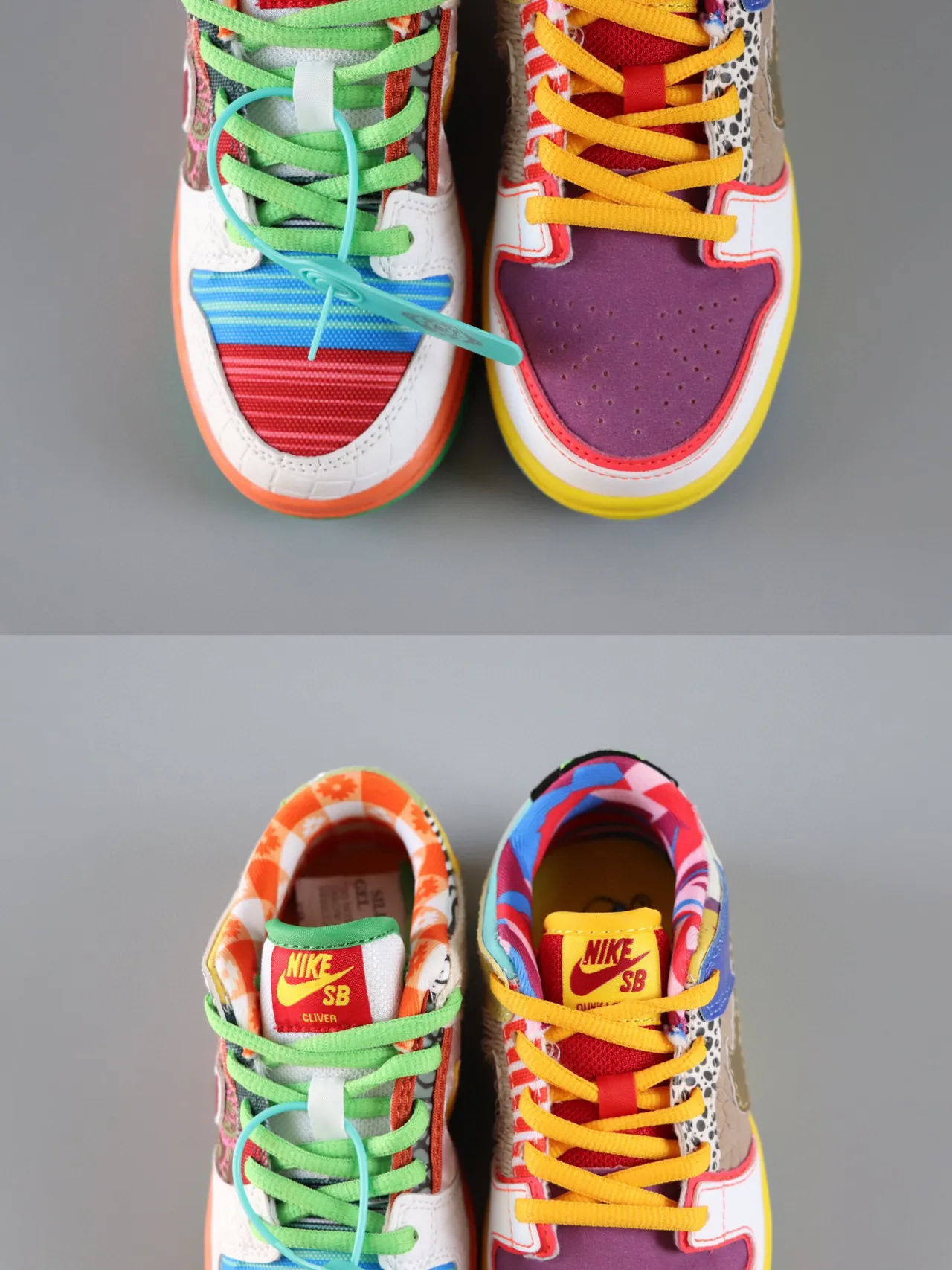 Nike SB Dunk Low Patchwork Multicolor Skateboard Shoes 4