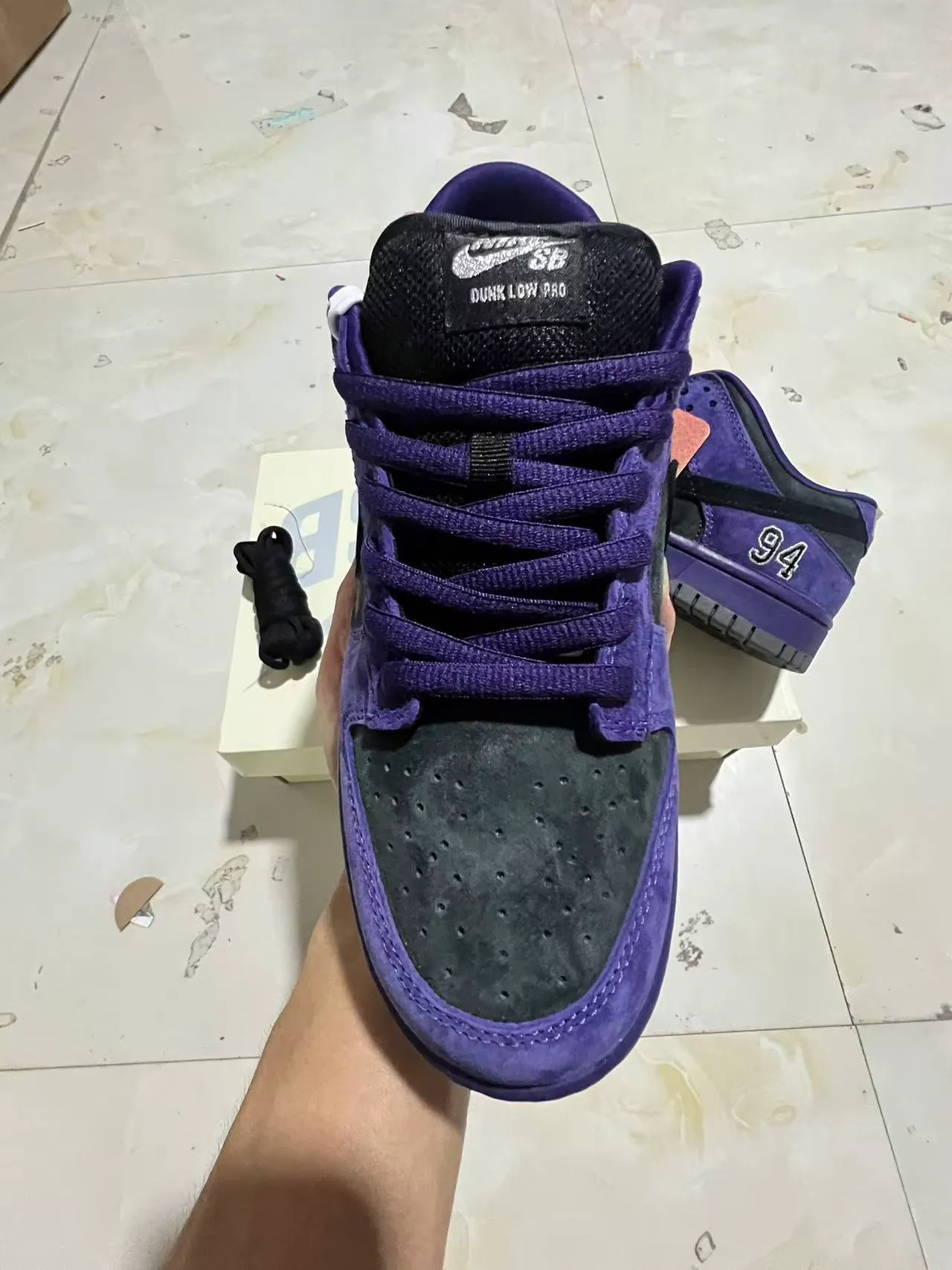 Nike SB Dunk Low Supreme Violet '94 Chaussures de skateboard 3