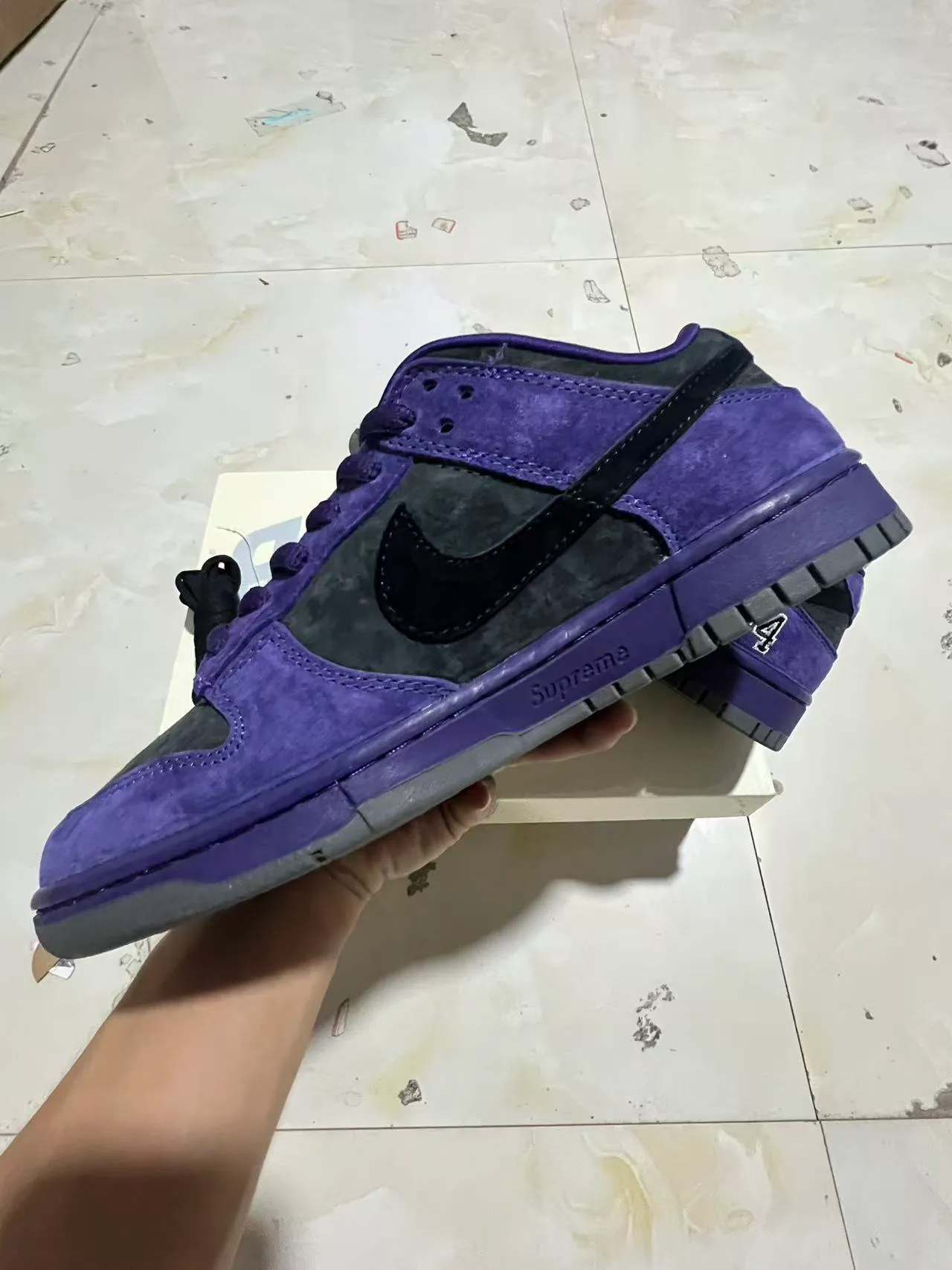 Nike SB Dunk Low Supreme Violet '94 Chaussures de skateboard 5