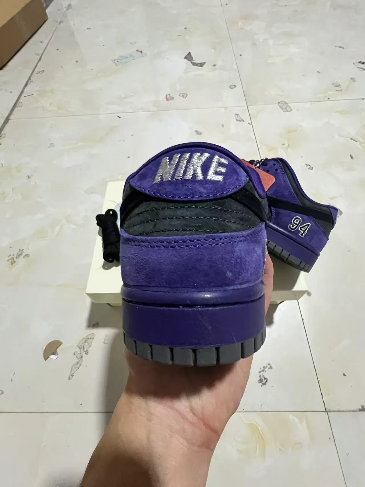 Nike SB Dunk Low Supreme Violet '94 Chaussures de skateboard 8