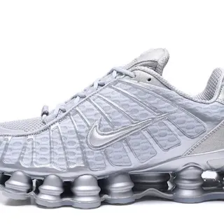 Nike Shox TL Plata Metálica Visible Shox Amortiguación de Columna Zapatillas de Running
