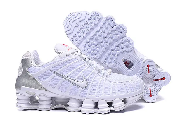 Nike Shox TL Metallic Silver Visible Shox Column Cushioning Running Shoes 2