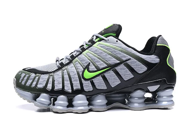 Nike Shox TL Metallic Silver Visible Shox Column Cushioning Running Shoes 8