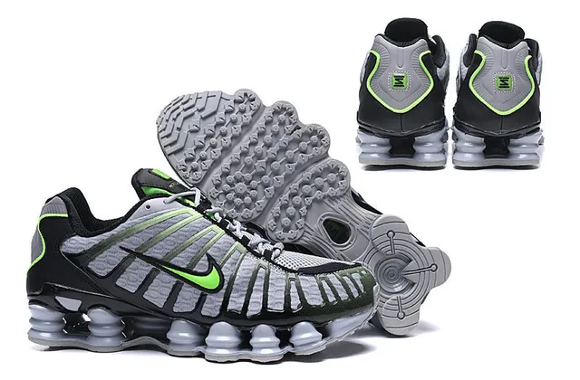 Nike Shox TL Metallic Silver Visible Shox Column Cushioning Running Shoes 9