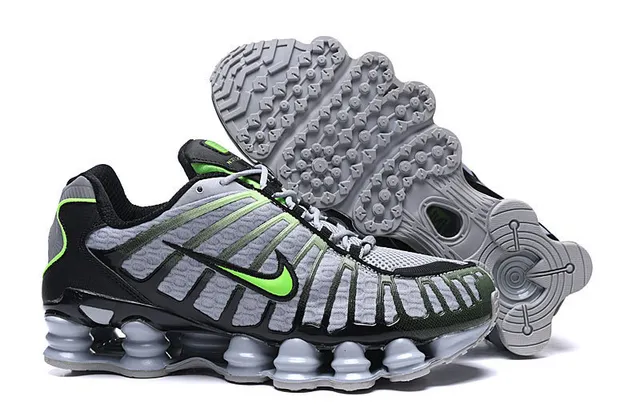 Nike Shox TL Metallic Silver Visible Shox Column Cushioning Running Shoes 10