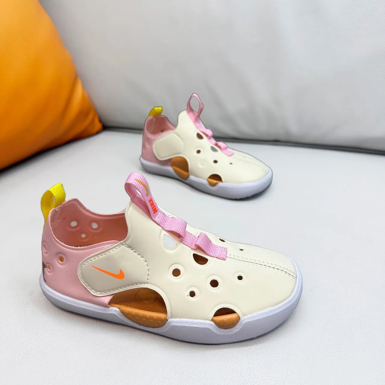 Nike Sunray Protect Sandales Enfants Rose Sangle Perforée Casual 5