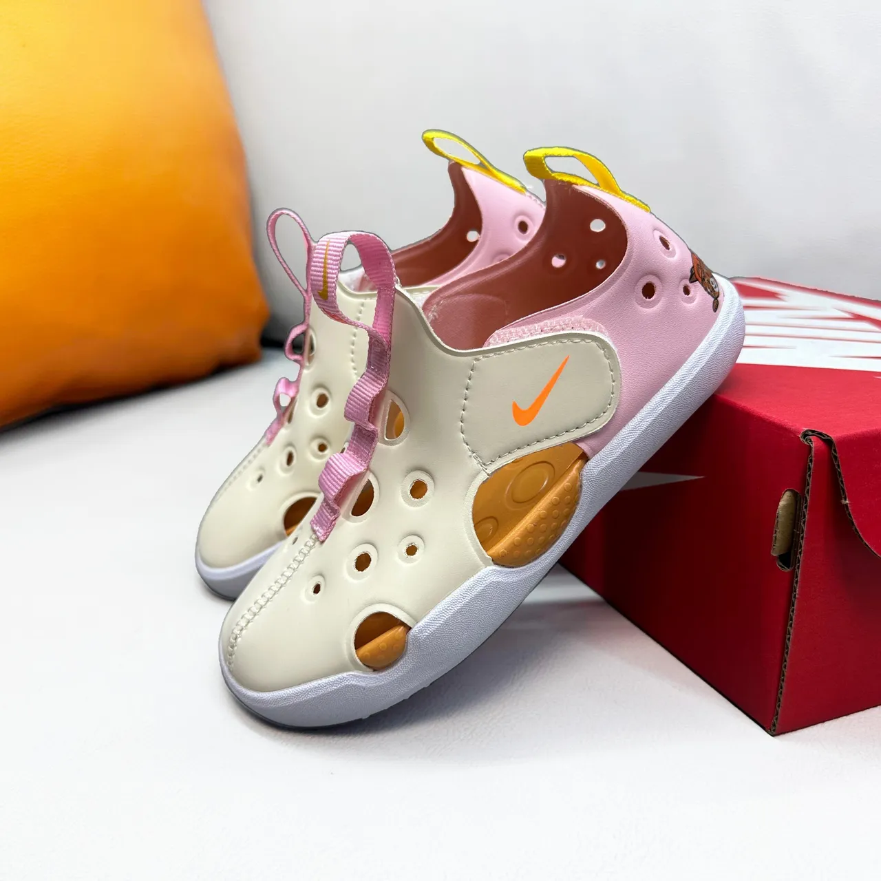 Nike Sunray Protect Sandales Enfants Rose Sangle Perforée Casual 8