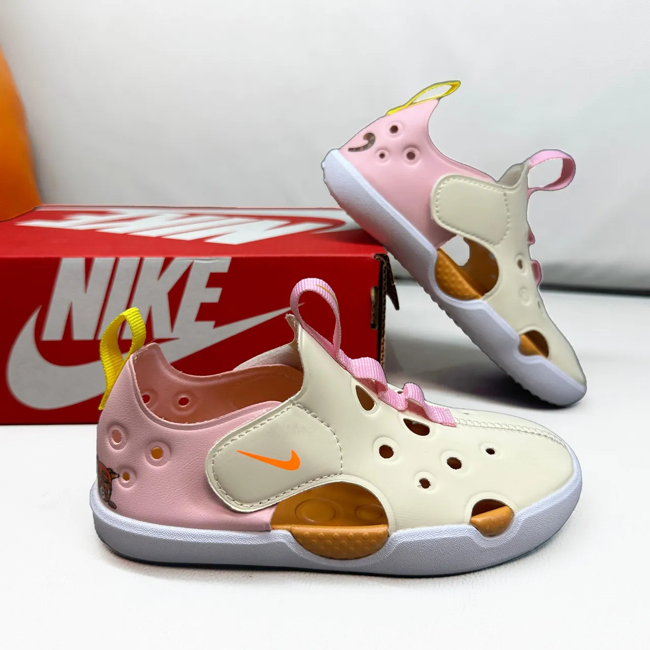 Nike Sunray Protect Sandales Enfants Rose Sangle Perforée Casual 9
