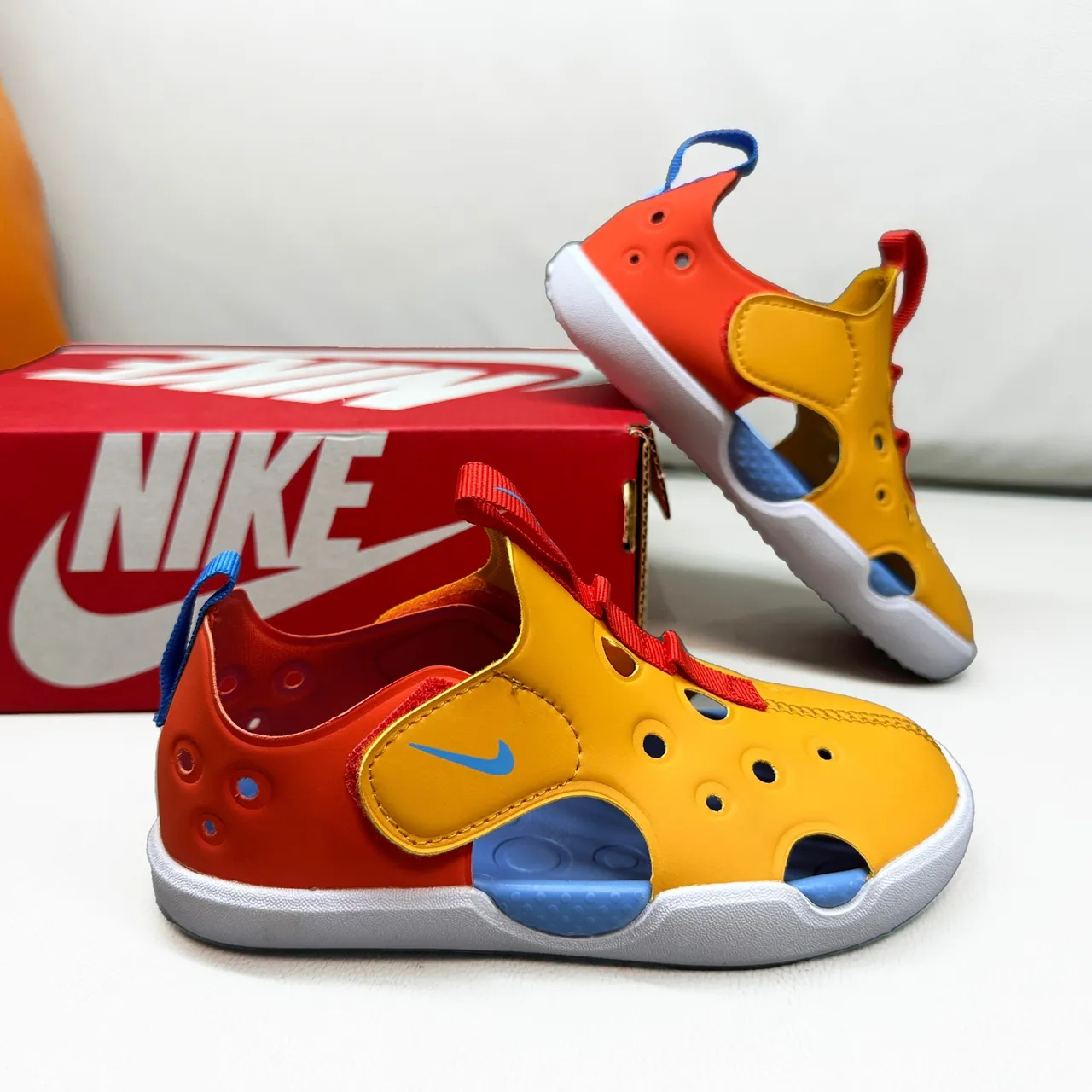 Nike Sunray Protect Sandales Enfants Rose Sangle Perforée Casual 18