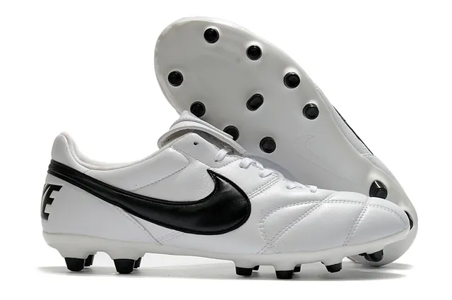 Nike Tiempo Chaussures de football Orange Noir Low-Cut Cuir matelassé Haut Terrain Ferme 19