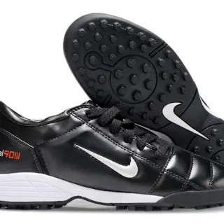 Nike Total 90 III काला सफेद टर्फ सॉकर जूते