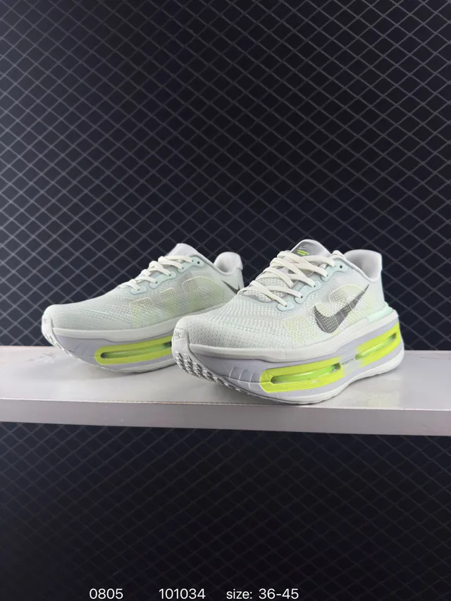 Nike Vomero Premium Gray Green Low-Top Mesh Upper Running Shoes 5