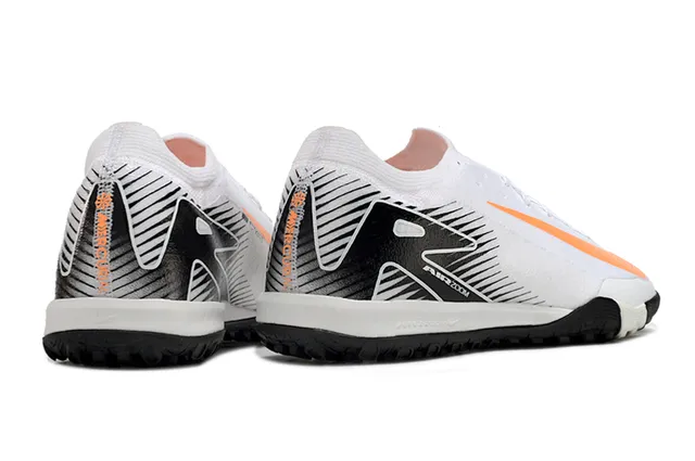 Nike Zapatillas de Fútbol Turf Blanco y Negro Low-Cut Knit Upper 5