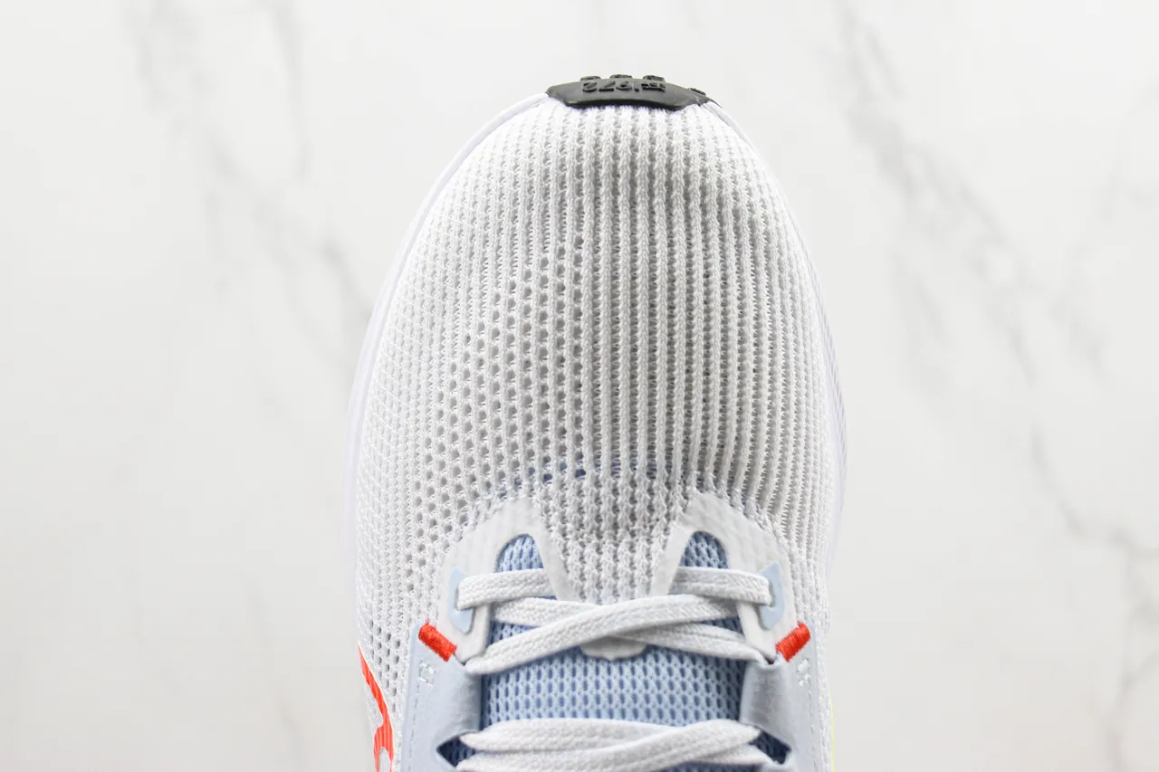 Nike White Blue Engineered Mesh Upper Gradient Swoosh Running Shoes 6