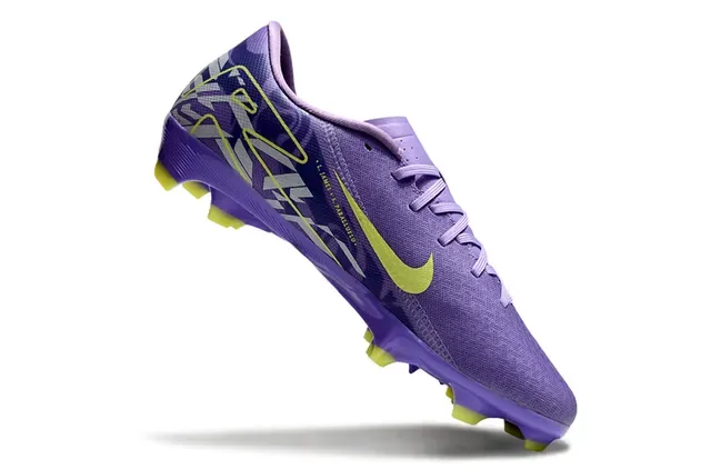 Nike White Blue Low-Cut Synthetic Upper Speckled Graphic Firm-Ground Soccer Shoes 2
