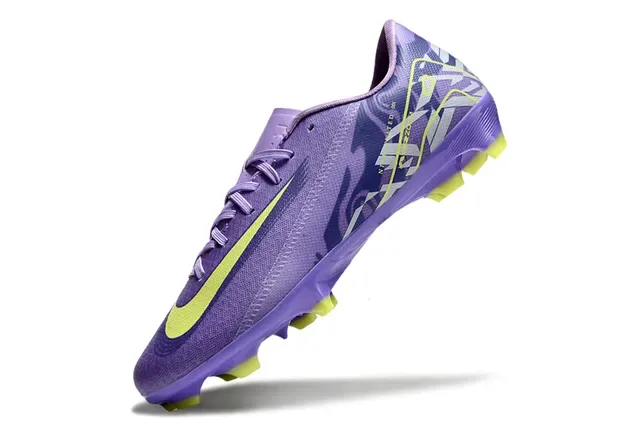 Nike White Blue Low-Cut Synthetic Upper Speckled Graphic Firm-Ground Soccer Shoes 3