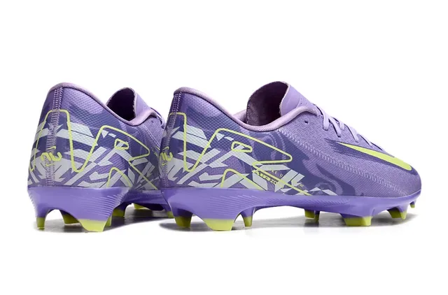 Nike White Blue Low-Cut Synthetic Upper Speckled Graphic Firm-Ground Soccer Shoes 5