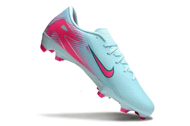 Nike White Blue Low-Cut Synthetic Upper Speckled Graphic Firm-Ground Soccer Shoes 9