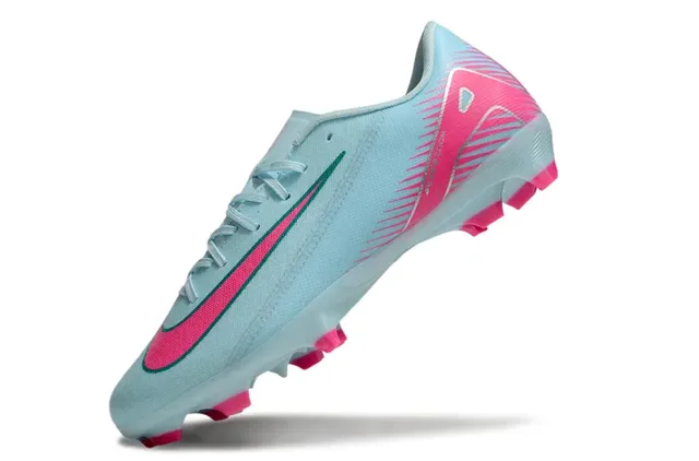 Nike White Blue Low-Cut Synthetic Upper Speckled Graphic Firm-Ground Soccer Shoes 10