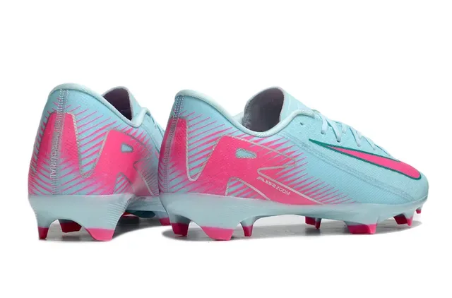 Nike White Blue Low-Cut Synthetic Upper Speckled Graphic Firm-Ground Soccer Shoes 12