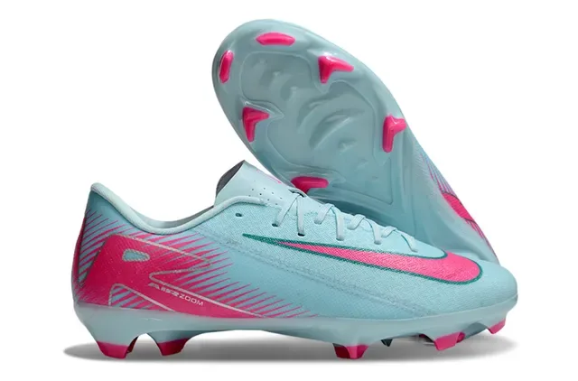 Nike White Blue Low-Cut Synthetic Upper Speckled Graphic Firm-Ground Soccer Shoes 13