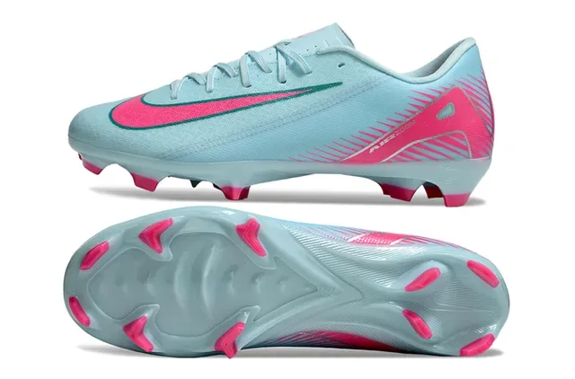 Nike White Blue Low-Cut Synthetic Upper Speckled Graphic Firm-Ground Soccer Shoes 14