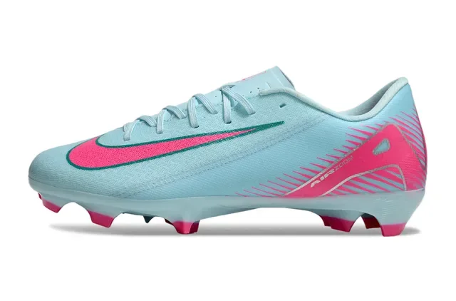 Nike White Blue Low-Cut Synthetic Upper Speckled Graphic Firm-Ground Soccer Shoes 15
