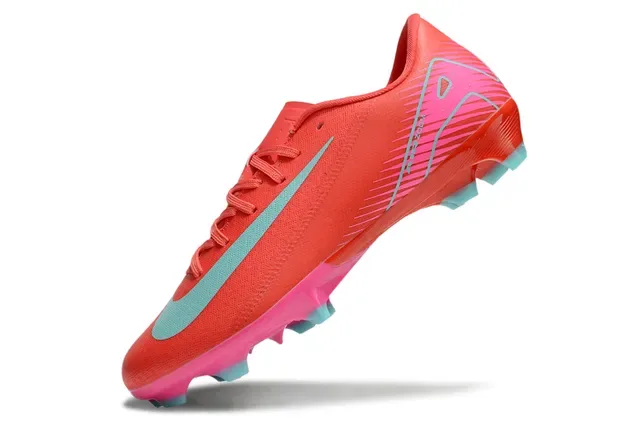 Nike White Blue Low-Cut Synthetic Upper Speckled Graphic Firm-Ground Soccer Shoes 17