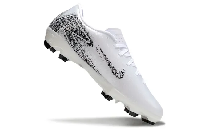 Nike White Blue Low-Cut Synthetic Upper Speckled Graphic Firm-Ground Soccer Shoes 23