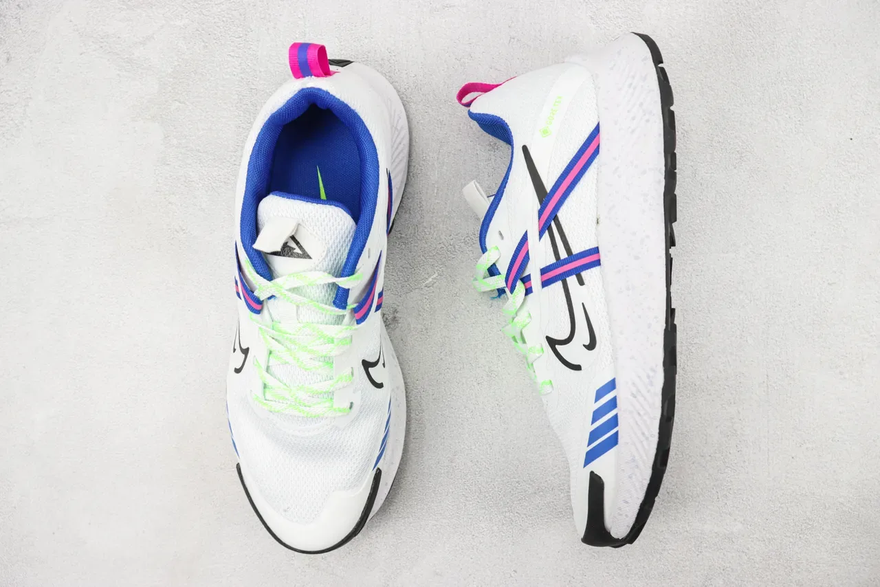 Nike White Blue Mesh Upper GORE-TEX Waterproofing Running Shoes 3