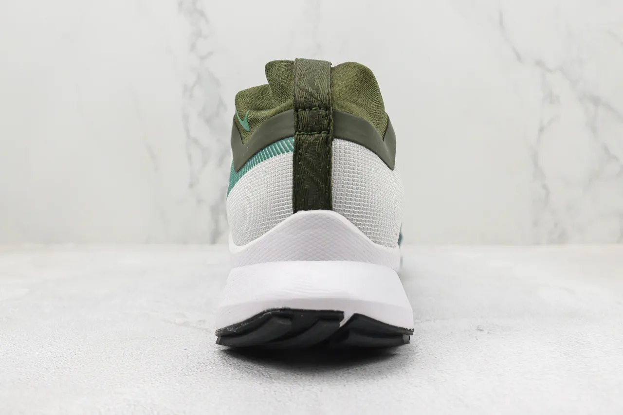 Nike White Green GORE-TEX Waterproof Upper Teal-Accented Engineered Mesh Running Shoes 9