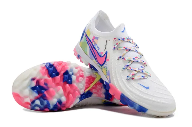 Nike White Multicolor Low-Cut Flyknit Upper Sneakers 3