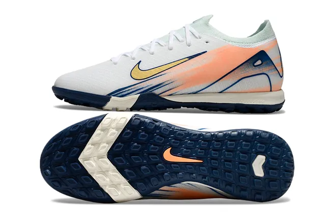 Nike branco marinho malha superior overlay gráfico dinâmico sapatos de futebol indoor 6