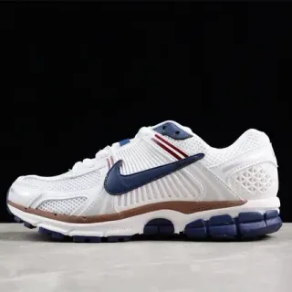 Nike Tênis de Corrida Brancos Navy com Upper de Malha e Sobreposições de Jaula Sintética
